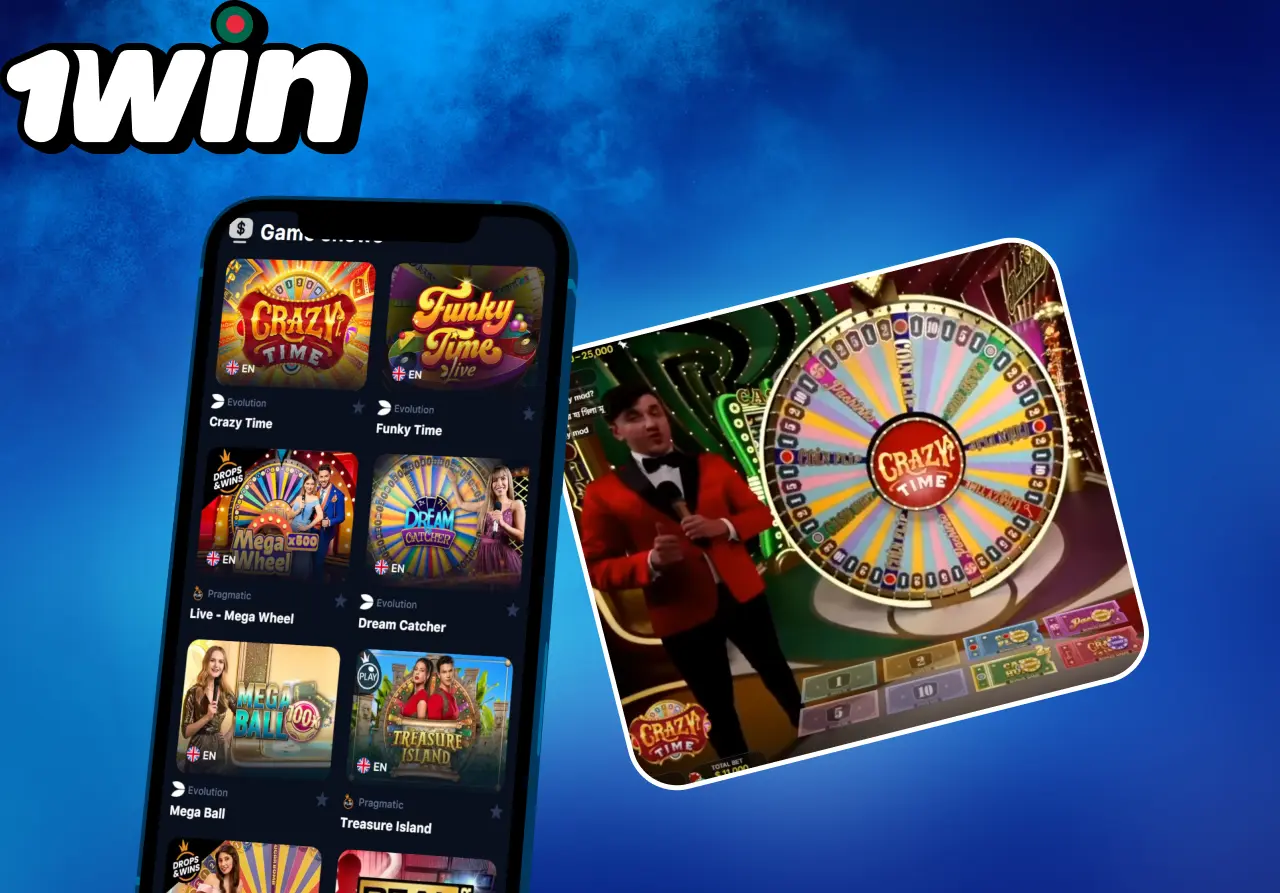 Juegos de TV en 1win: formato único y resultados inmediatos.