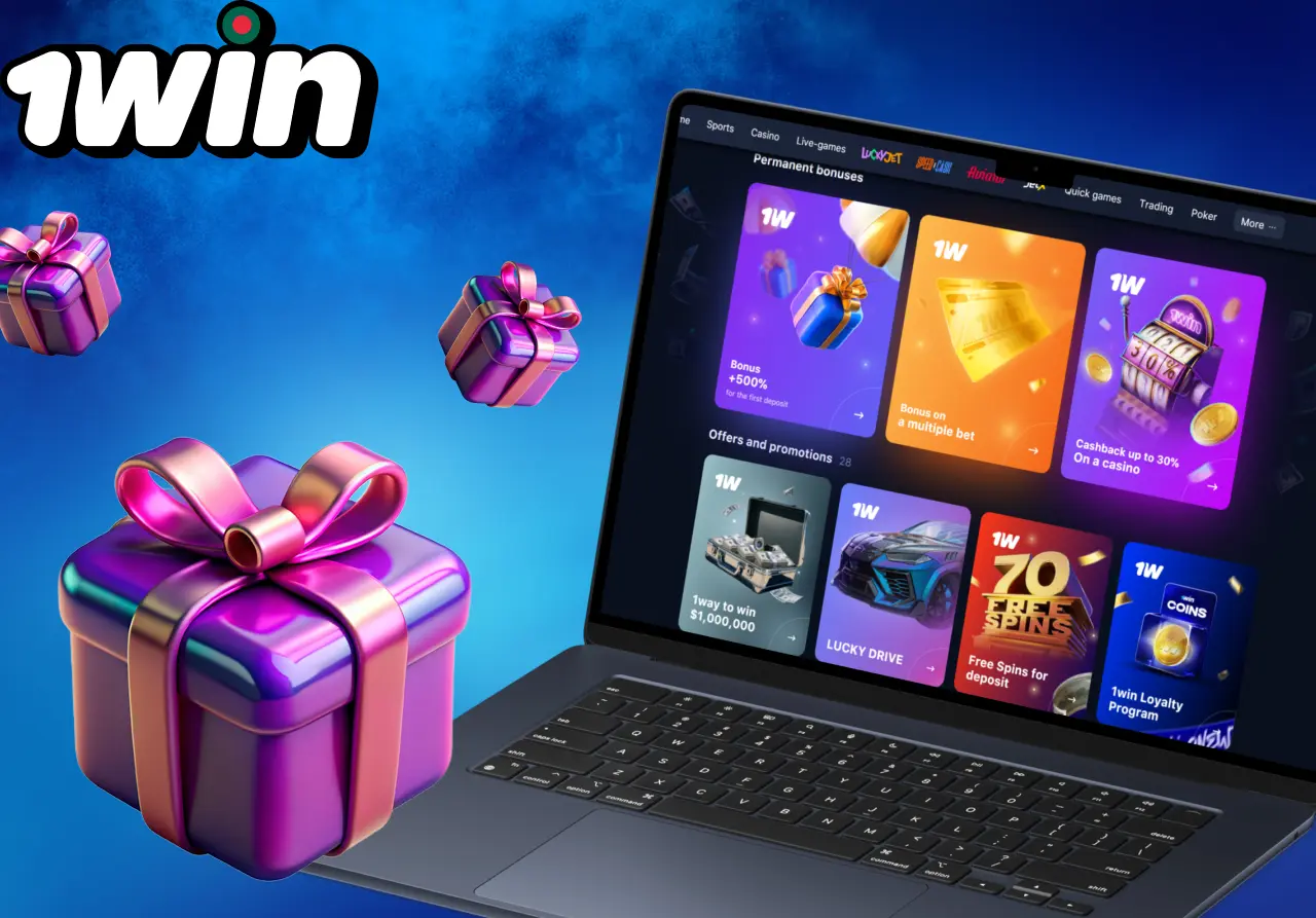 Bonos principales de 1win: bienvenida, sin depósito y ofertas especiales